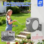 100 FT Retractable Garden Hose Reel - Leak-Proof