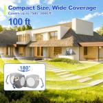 100 FT Retractable Garden Hose Reel - Leak-Proof