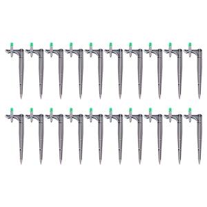 20-Pack Adjustable Micro Sprinkler Drippers, Green