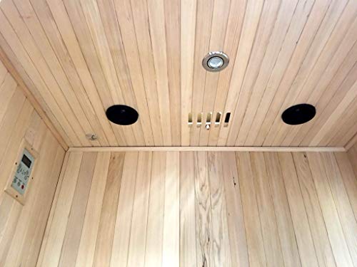 60" Traditional Swedish Sauna Spa, Hemlock Wood, 2-3 Person