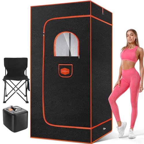 Upgraded Portable Sauna Box with Steam, Remote Control