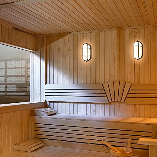 Waterproof LED Light for Sauna, Outdoor, Bedroom. Brown