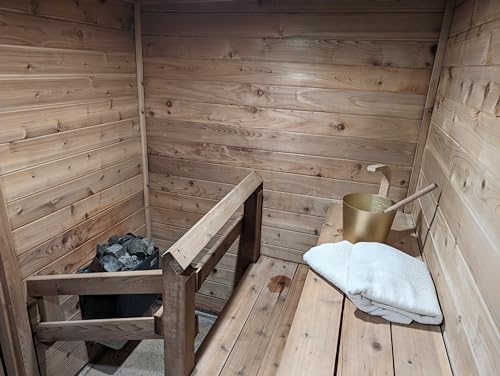 35 LB Box of Loyly Sauna Rocks, Dark Gray