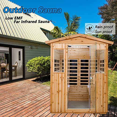 Kanlanth Far Infrared Sauna 4 Person Outdoor Sauna
