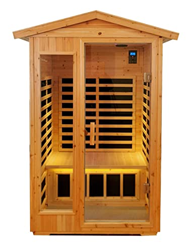 2-Person Outdoor Sauna with Far Infrared Technology