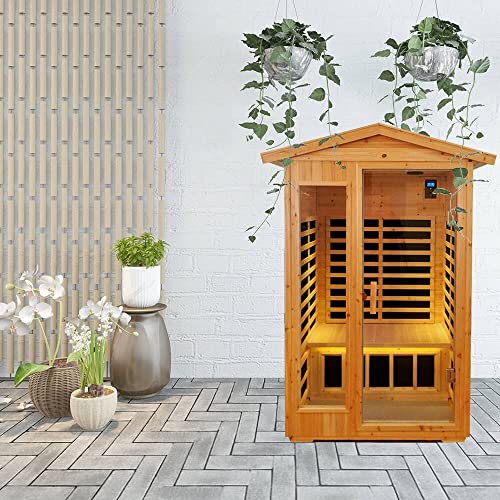 2-Person Outdoor Sauna with Far Infrared Technology