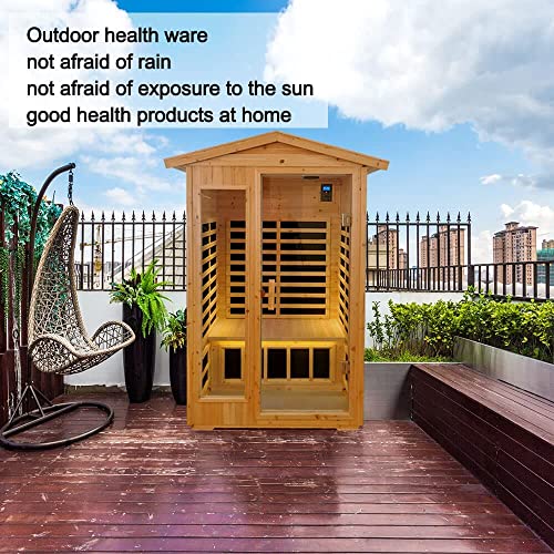 2-Person Outdoor Sauna with Far Infrared Technology