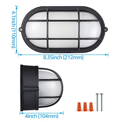 Pack of 2 Oval Nautical Outdoor Wall Lights
