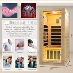 Far Infrared Sauna Room with Low EMF and 5 Heating Panels