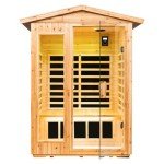 KUNSANA 2-Person Far Infrared Sauna, Low EMF, Bluetooth