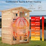 KUNSANA 2-Person Far Infrared Sauna, Low EMF, Bluetooth