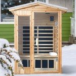 KUNSANA 2-Person Far Infrared Sauna, Low EMF, Bluetooth