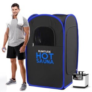 Runitude Portable Infrared Sauna Tent with Chair