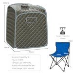 Portable Steam Sauna Tent with Foot Massager