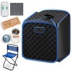 Portable Steam Sauna Tent with Massage & Timer