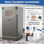 Portable Home Sauna Tent with 3L Steamer