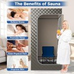 Portable Home Sauna Tent with 3L Steamer