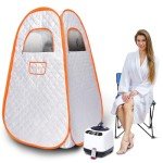 MQUPIN Portable Home Steam Sauna with Chair