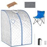 Portable Steam Sauna Tent with Foot Massage and Chair