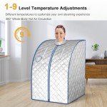 Portable Steam Sauna Tent with Foot Massage and Chair
