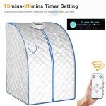 Portable Steam Sauna Tent with Foot Massage and Chair
