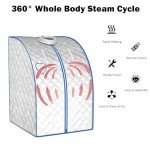 Portable Steam Sauna Tent with Foot Massage and Chair