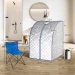 Portable Steam Sauna Tent with Foot Massage and Chair