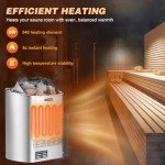 Mxmoonant 6KW Digital Sauna Heater with Hygrothermograph