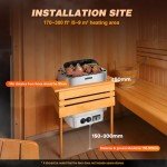 Mxmoonant 6KW Electric Sauna Heater for Home & Spa