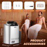 Mxmoonant 6KW Digital Sauna Heater with Hygrothermograph