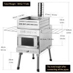 WillowyBe Portable Outdoor Sauna Stove Heater