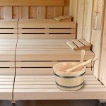 Wood Sauna Kit with Bucket, Liner, and Ladle