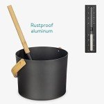 Navaris Black Sauna Kit: 3 Essential Spa Accessories