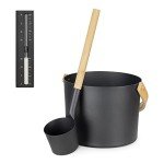 Navaris Black Sauna Kit: 3 Essential Spa Accessories