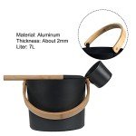 Sauna Accessory Set with Bucket, Thermometer, Hourglass