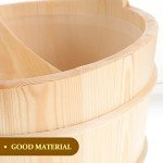 Wooden Sauna Bucket and Ladle Set - 2 Pieces