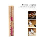 Sauna Accessory Set with Bucket, Thermometer, Hourglass