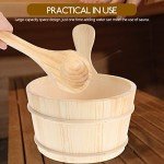 Wooden Sauna Bucket and Ladle Set - 2 Pieces