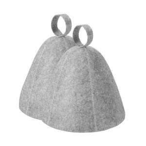 Dual Sauna Hat Set - Ergonomic Felt Caps