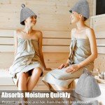 Dual Sauna Hat Set - Ergonomic Felt Caps