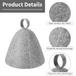 Dual Sauna Hat Set - Ergonomic Felt Caps