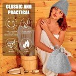 Dual Sauna Hat Set - Ergonomic Felt Caps