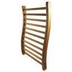 Cedar S-Shape Sauna Backrest for Ultimate Comfort