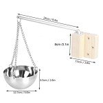 Stainless Steel Sauna Aroma Bowl with Wooden Plate