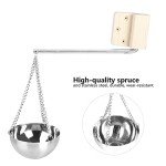 Stainless Steel Sauna Aroma Bowl with Wooden Plate