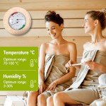 2-in-1 Sauna Thermometer and Hygrometer – High Accuracy