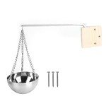 Stainless Steel Sauna Aroma Bowl with Wooden Plate
