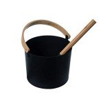 Kisbeibi Portable Aluminum Sauna Bucket & Ladle Set