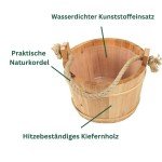 Croll & Denecke 28 cm Wooden Sauna Bucket