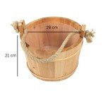Croll & Denecke 28 cm Wooden Sauna Bucket